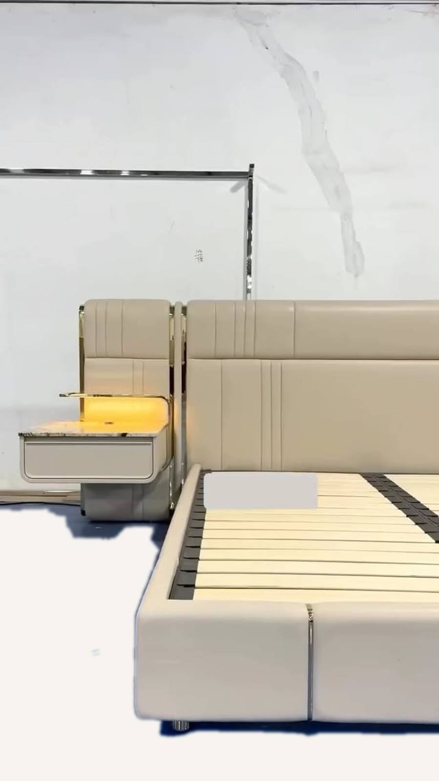 Floating Nightstands with LED Lighting