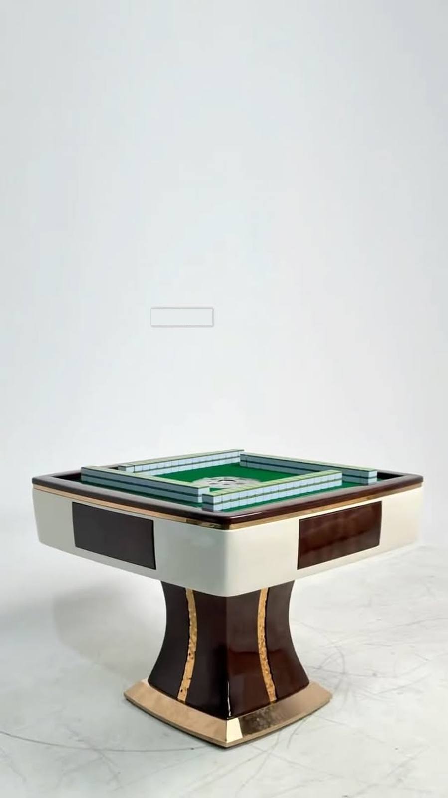 Cream and dark brown textures paired with slim