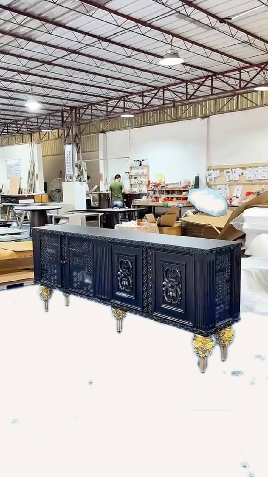 A Baroque & Art Deco inspired sideboard in striking